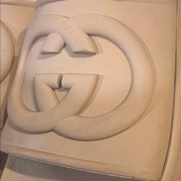 Gucci Soft Rubber Womens Interlocking G Platform Slide Sandals sz 38 - Picture 7 of 14